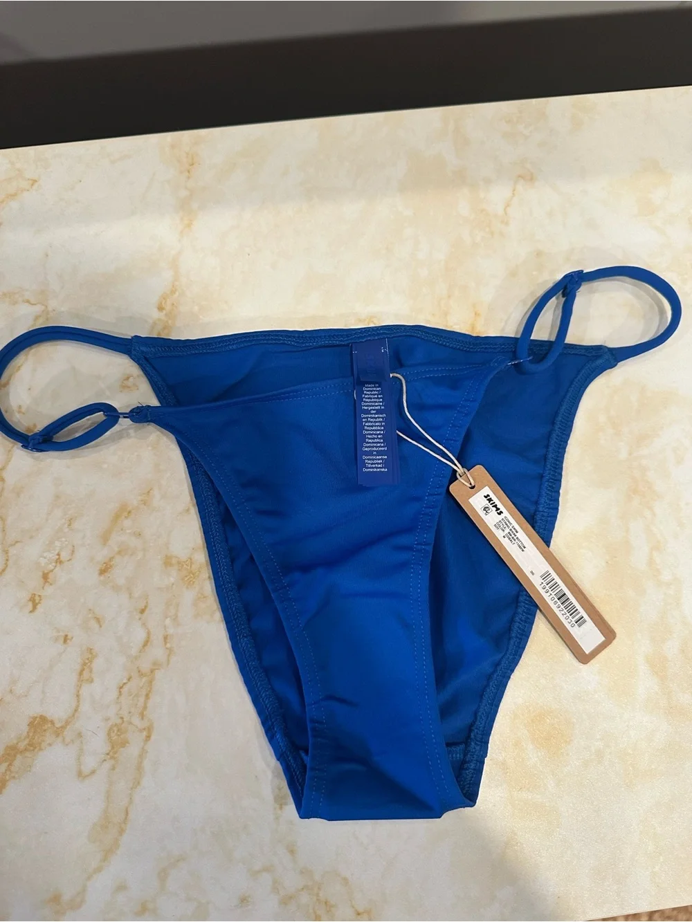 SKIMS String Bikini Bottom cobalt
